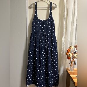 Ava & Viv Navy Dress with White Floral Design